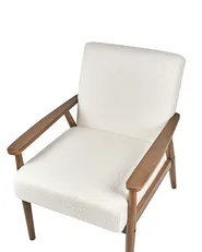 Armchair ESRUM Boucle Dark Brown/ White_943315