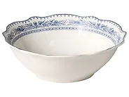 20-Piece Dinnerware Set BAY LEAF Porcelain White/Blue_1191722