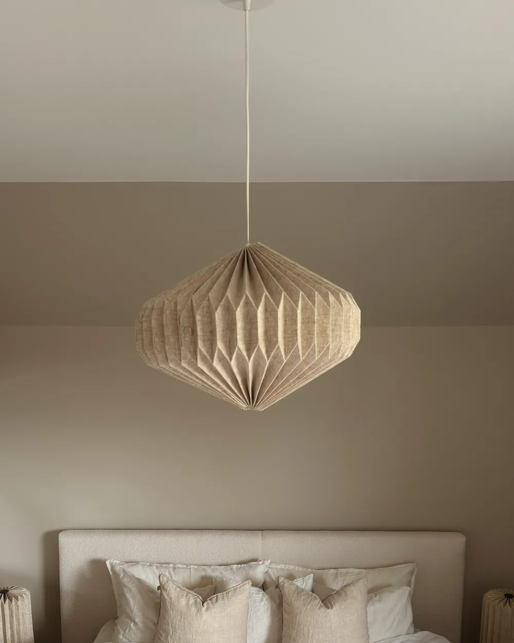 Hängeleuchte VISMAN Baumwolle Beige_1064469