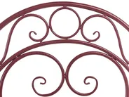 Bistro Set ALBINIA Metall Burgunderrot_1016250
