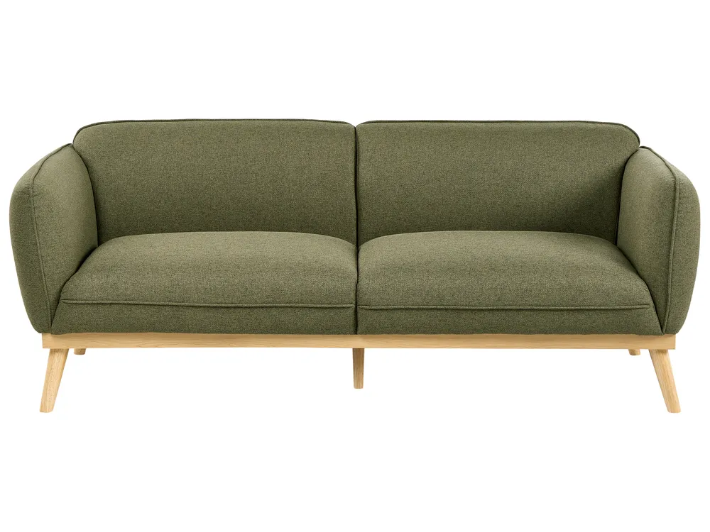 Living Room Set 5 Seater LJUNG Fabric Olive Green_1076565