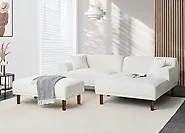 Ottomane HOLT Bouclé Weiß_1183639