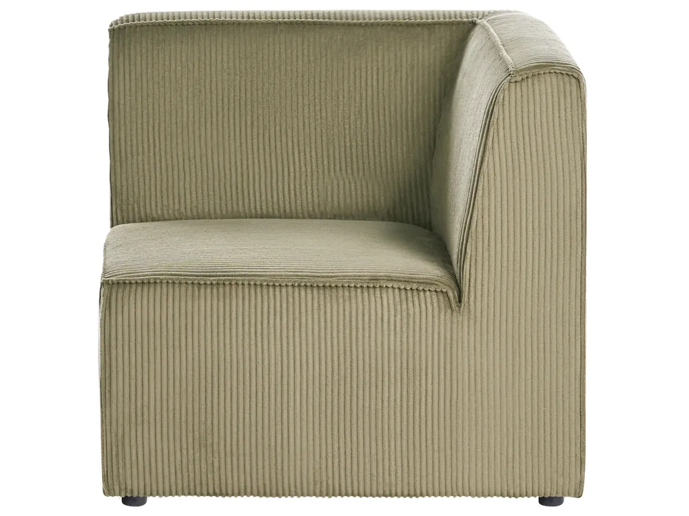 Modul Ecksofa 4-Sitzer LEMVIG Cord Grün rechtsseitig_1053560