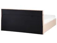 Postelja s prostorom za shranjevanje ORBEY Knjižica Bež 140 x 200 cm_964437