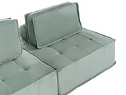 Modulsofa 3-Sitzer TIBRO Stoff Hellgrün_1057778