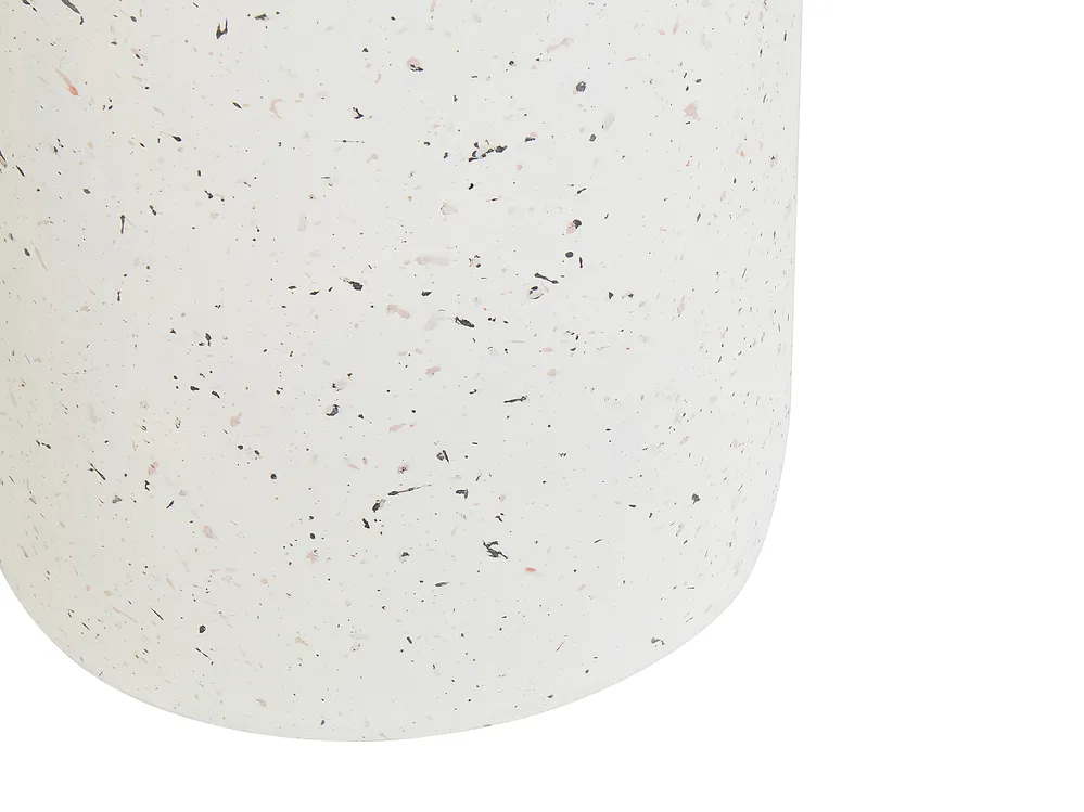Beistelltisch CADINI 33 cm 33 cm Terrazzo Optik Cremeweiß_918869