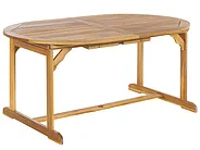 Gartenmöbel Set 8-Sitzer MAUI II inkl. Kissen Akazienholz Cremeweiß_926753