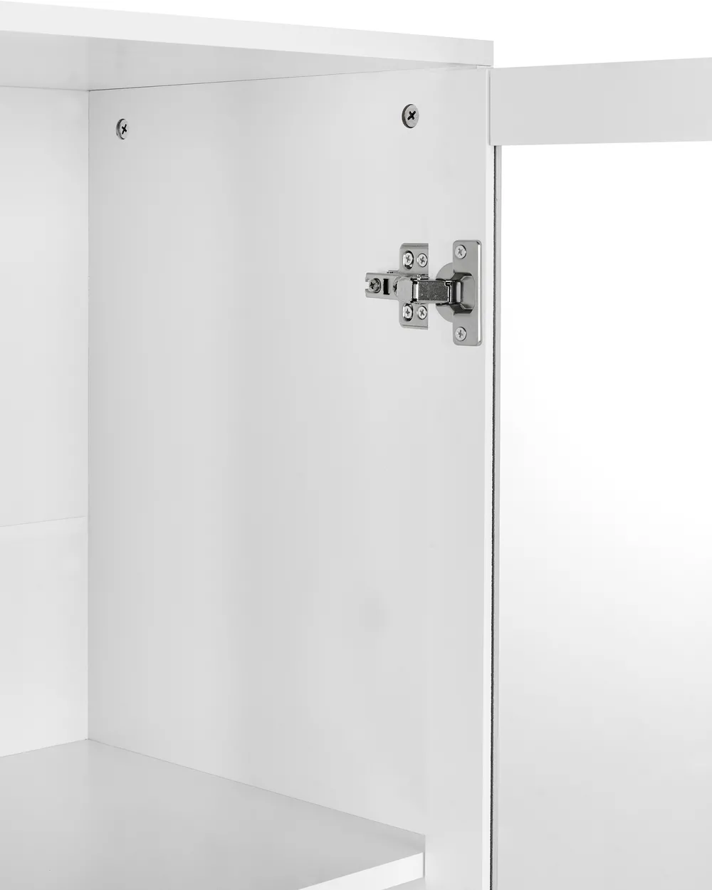 Vitrine mit Glastüren MILORA 80 cm Weiß_979542