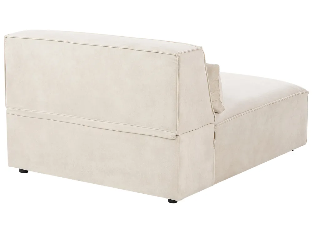 Modular Sofa 3 Seater HELLNAR Velvet Light Beige_910994