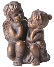 Garden Figurine DAMARO Children Brown_1000010