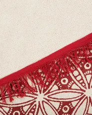 Teppich MEZITILI Rot ø 120 cm Baumwolle_756585