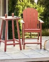 Garten-Barstuhl ADIRONDACK Kunststoff Rot