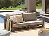 Gartensofa 2-Sitzer TIMOR modular zertifiziertes Akazienholz Dunkelbraun
