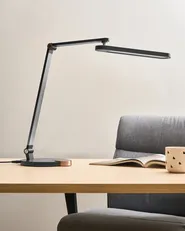 LED Schreibtischlampe CAROY mit kabellosem Ladegerät Schwarz_1018869