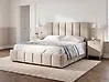 Ottoman Bed VAUVERT Fabric Taupe 160 x 200 cm (EU King Size)