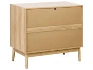Kommode mit 3 Schubladen LYNWOOD Hellbraun_945536