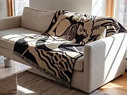 Kuscheldecke KUDIYA 130 x 170 cm Beige_1183638