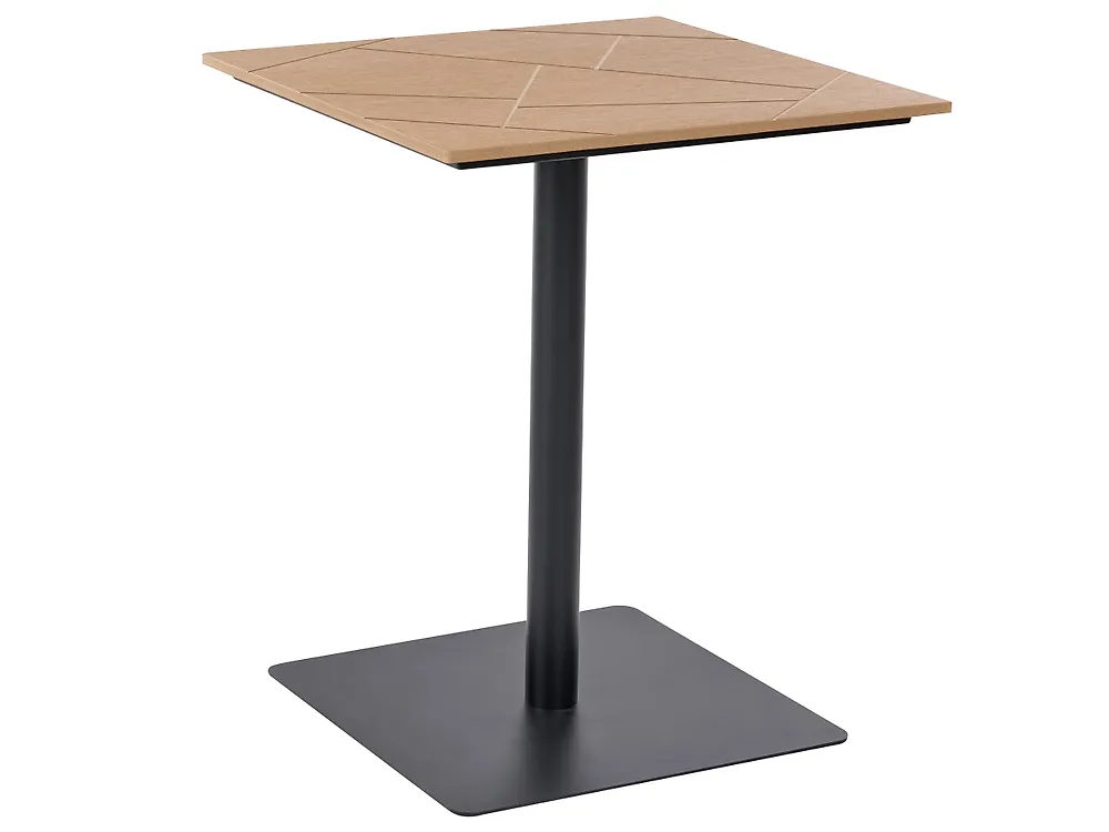 Outdoor Bistrotisch STINTINO  60 cm 60 cm Metall Schwarz
