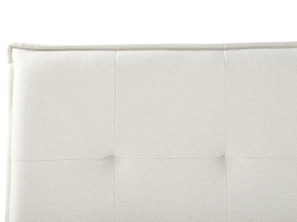 Wasserbett Kunstleinen LESTRE 160 x 200 cm Cremeweiß_962674