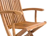 Gartenmöbel Set 6-Sitzer MAUI mit Schirm (12 Optionen) Akazienholz Hellbraun_863921