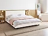 Wasserbett Bouclé ALBI 180 x 200 cm Cremeweiß