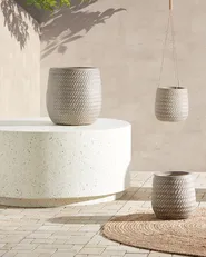 Blumenkübel LIVADIA 27 cm Taupe_871575