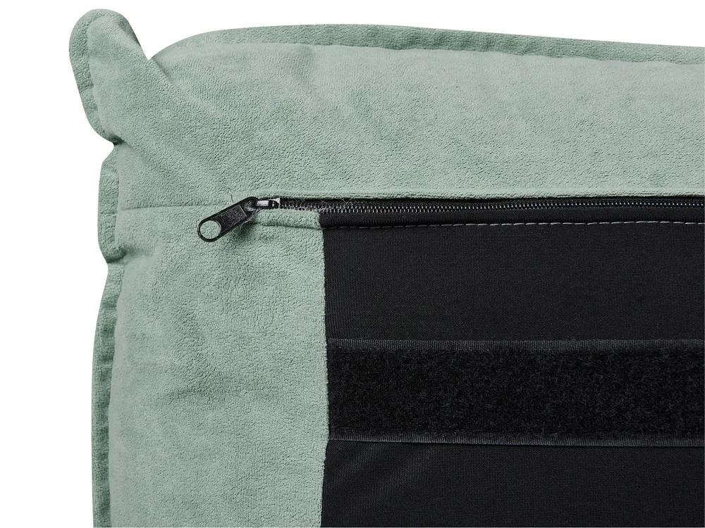 Bed Velvet BAJONNA 180 x 200 cm (EU Super King) Mint Green_1009554