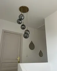 Pendant Lamp RALFES Glass Brass_953003