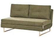 Living Room Set 6 Seater JERSLEV Fabric Green_1013603