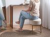 Hocker DELCO Samtstoff Hellbeige