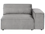 Modul Ecksofa 4-Sitzer HELLNAR Stoff Grau rechtsseitig_911931