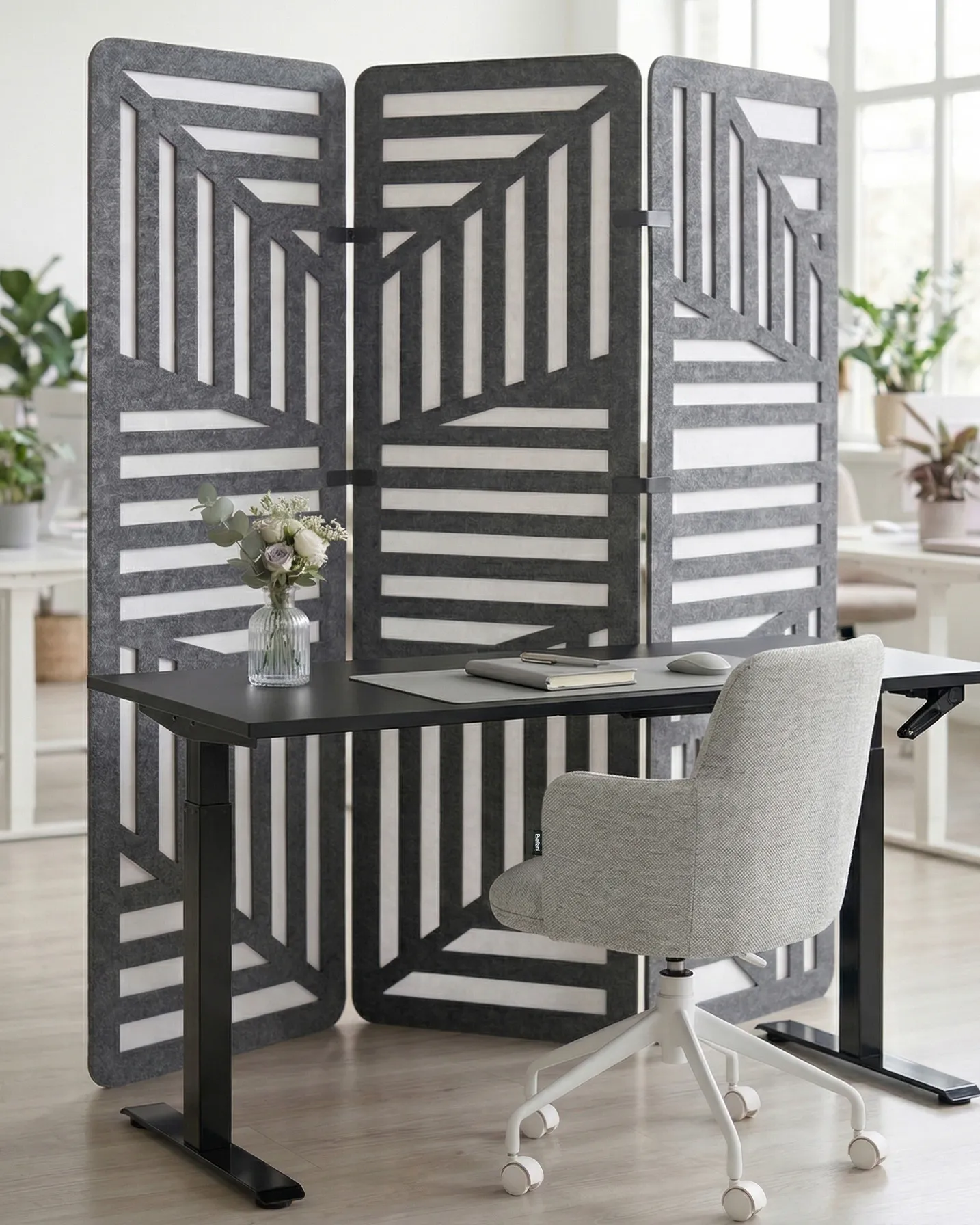 Büro-Raumteiler FUTURA Dunkelgrau_1014919