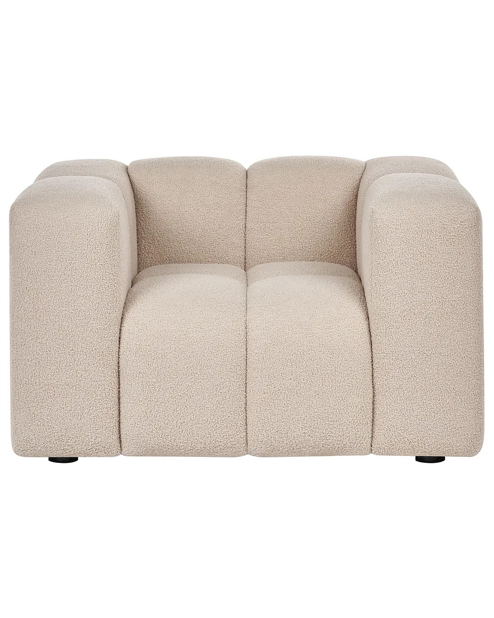 Fauteuil ANTOLA Bouclé Beige_1161542