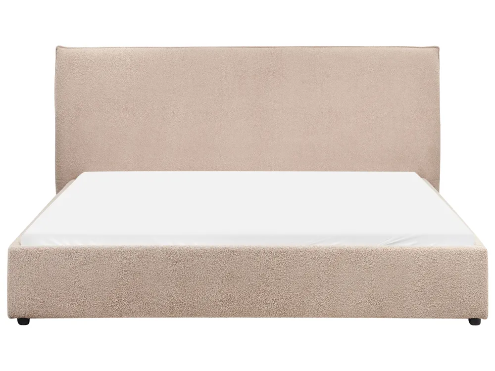 Wasserbett Bouclé LAVAUR 180 x 200 cm Taupe_985827