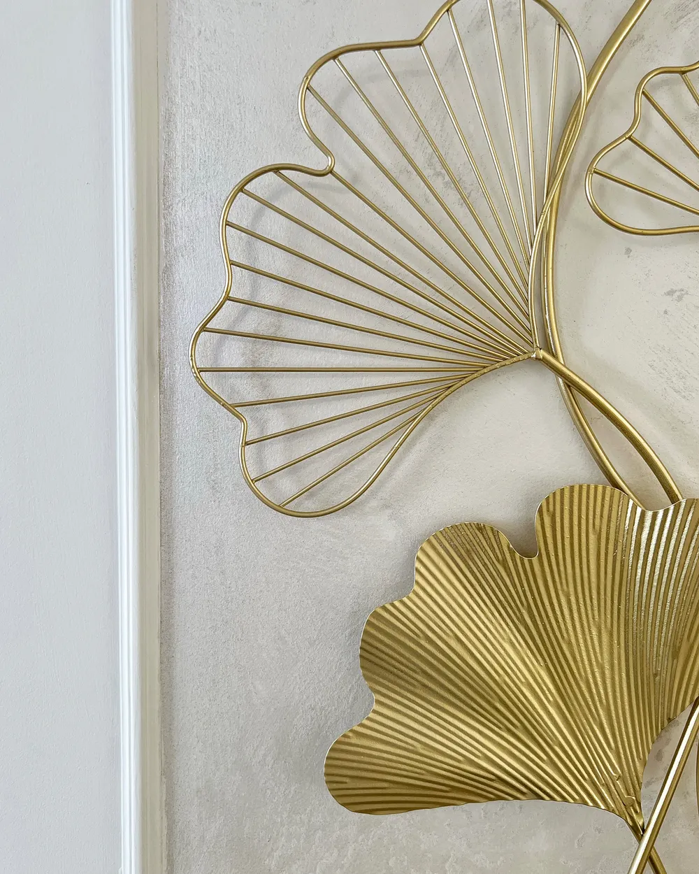 Wandobjekt Blume INDIUM Metall 79 cm Gold_957145
