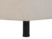 Bett verstellbar Stoff DUKE 90 x 200 cm Beige_734476