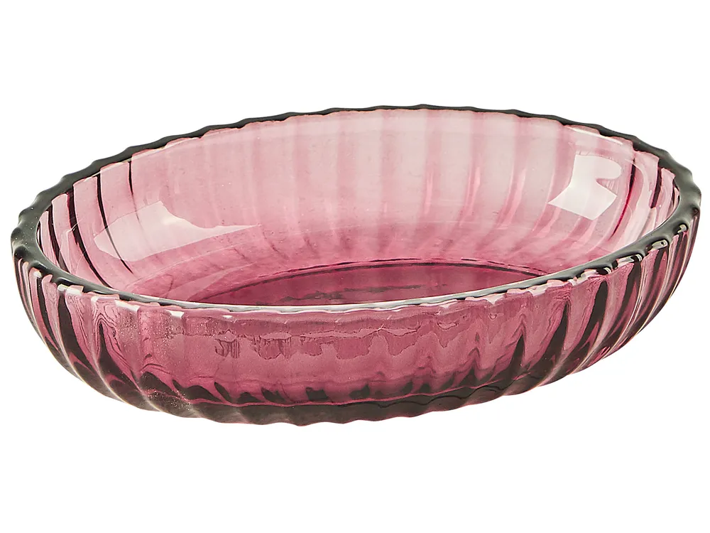 Set de 4 accessoires de salle de bain CARDENA Verre Rose_825310
