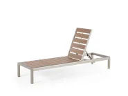 Sonnenliege NARDO mit Relaxfunktion Metall Braun_449189
