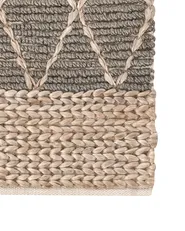 Teppich TELLIKAYA Grau 200 x 300 cm Jute_990078