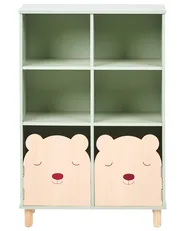 Bücherregal mit 3 Ebenen NOBBY 90 cm Hellgrün_1027834