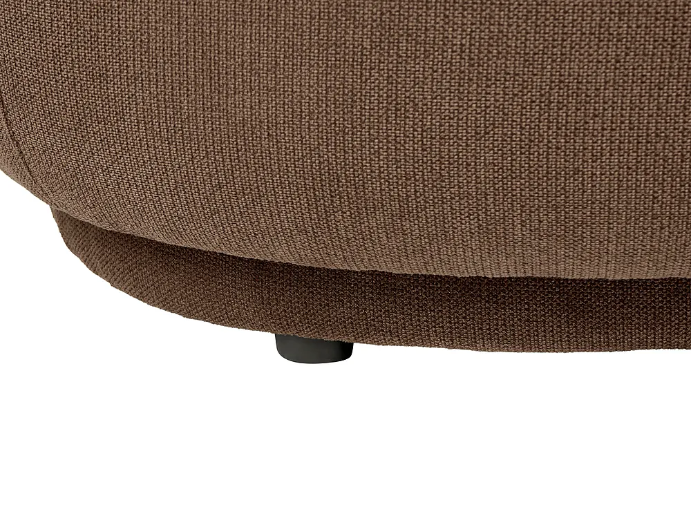 Sofa 3 Seater MELLOSA Fabric Brown_1197347