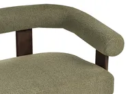 Sofa 2 Seater ILBRO Boucle Green/ Dark Brown_984826