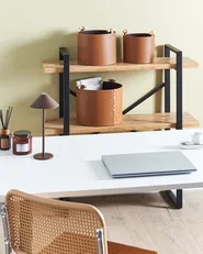 Aufbewahrungskorb 3er Set ARAM Kunstleder Braun_954513