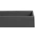 Hängewaschbecken CUSCO 150 x 48 cm Mineralguss Schwarz_981509