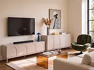 4 Door Sideboard BOULIA Light Beige_1169366