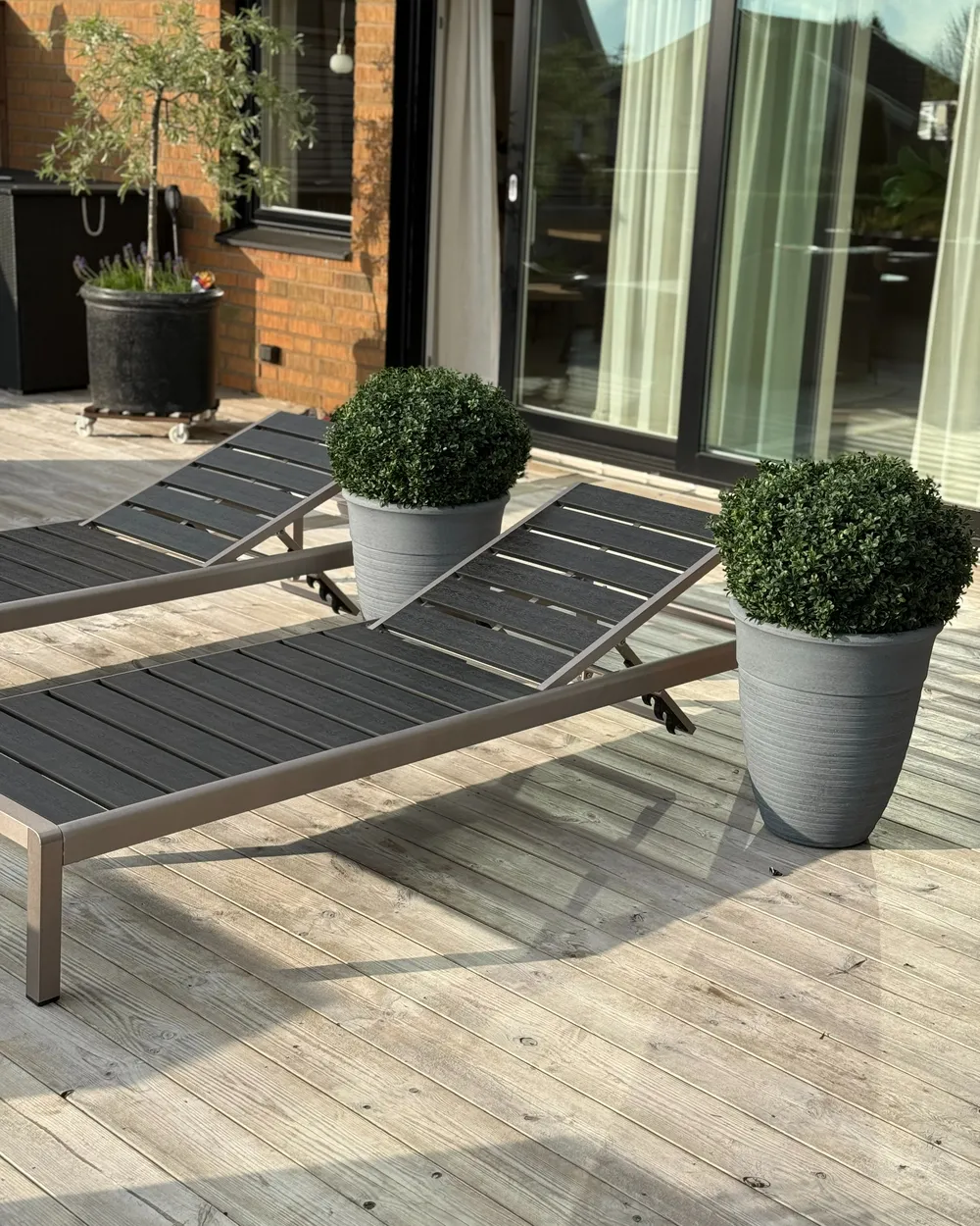 Set mit 2 Blumentöpfen KATALIMA 43 cm Grau_983632
