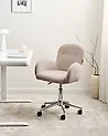 Schreibtischstuhl PRIDDY Bouclé Beige