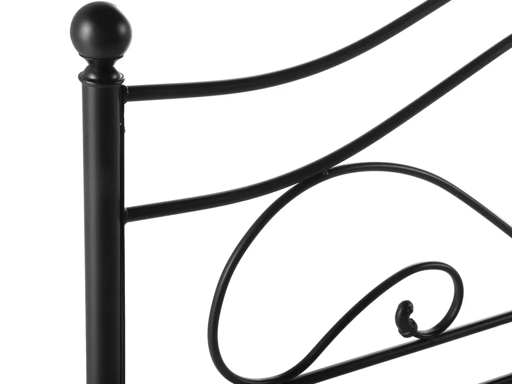 Bed Metal LYRA 140 x 200 cm (EU Double) Black_817959