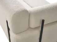 Sofa 2-Sitzer ELVA Bouclé Cremeweiß_1035609