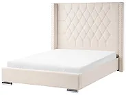 Bed Velvet LUBBON 140 x 200 cm (EU Double) Off-White_882154
